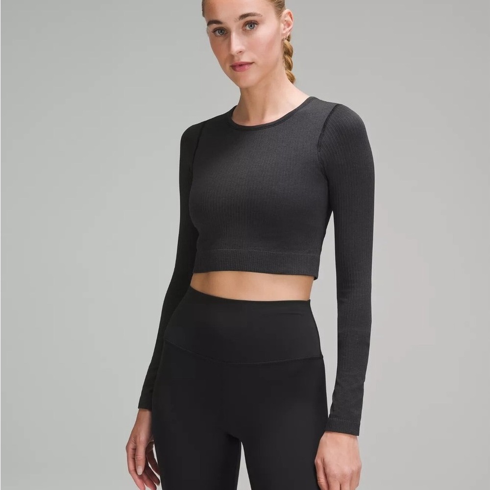 Lululemon Ebb to Street Cropped Long Sleeve